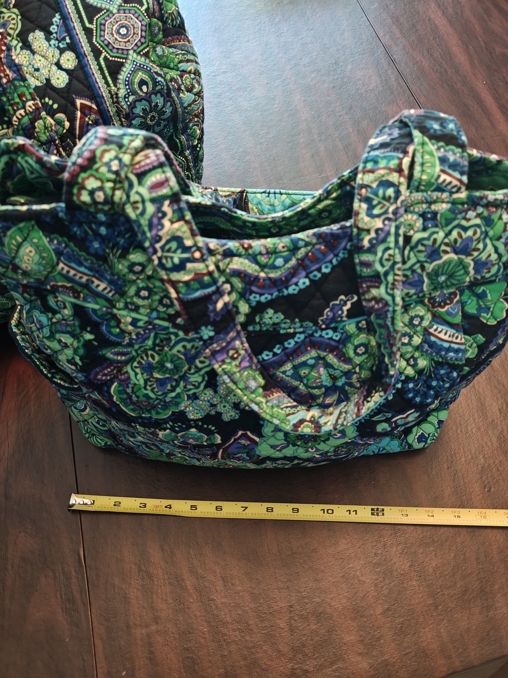 3 Piece Vera Bradley Blue Rhapsody Paisley Duffle Bags And Shoulder Bag - Picture 15 of 16
